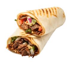 Mixed Suya Shawarma with double Sausage